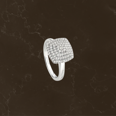 Anello in oro bianco con diamanti Daphne Salvini