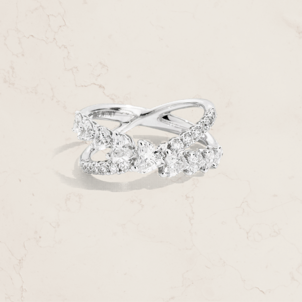 Anello Duo Fascia Incrociata Recarlo