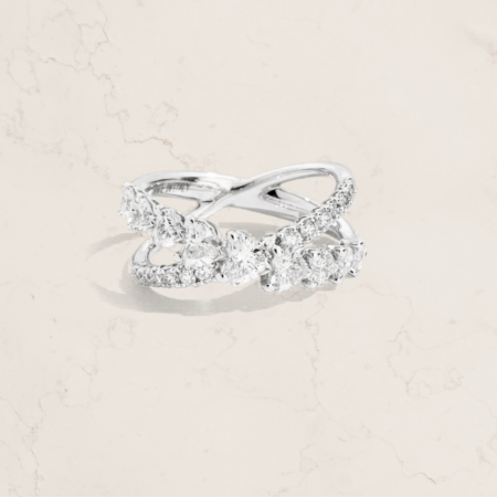 Anello Duo Fascia Incrociata Recarlo