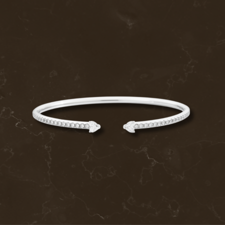 Bracciale rigido 2 cuori Recarlo