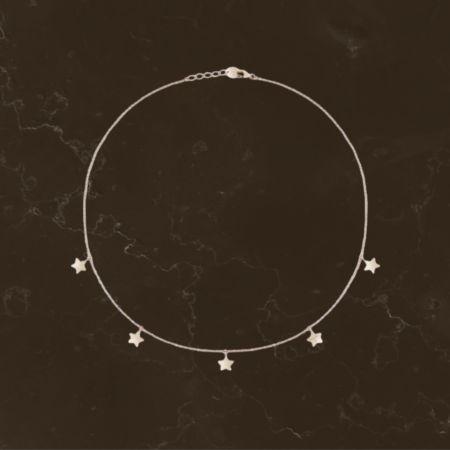 Collana Stelle in oro rosa 9 kt con diamante Salvini