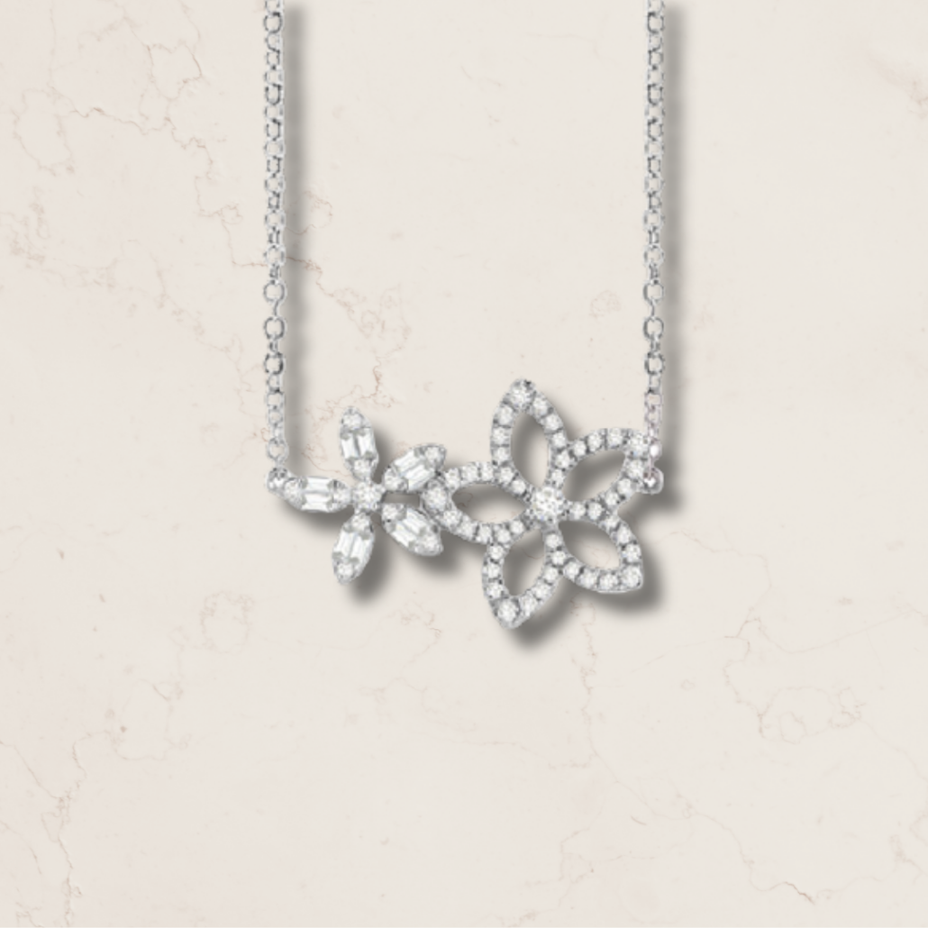 Collana in oro bianco con diamanti MAGIA GARDEN Salvini